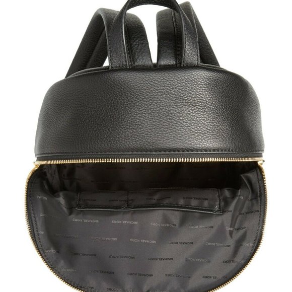 MICHAEL KORS RHEA ZIP MEDIUM BACKPACK BLACK VENUS LEATHER TRAVEL SCHOOL NWT! main image 9